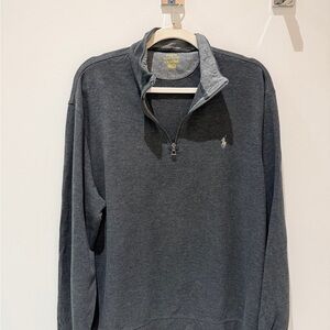 Polo by Ralph Lauren Gray Men's Quarter Zip Sweatshirt